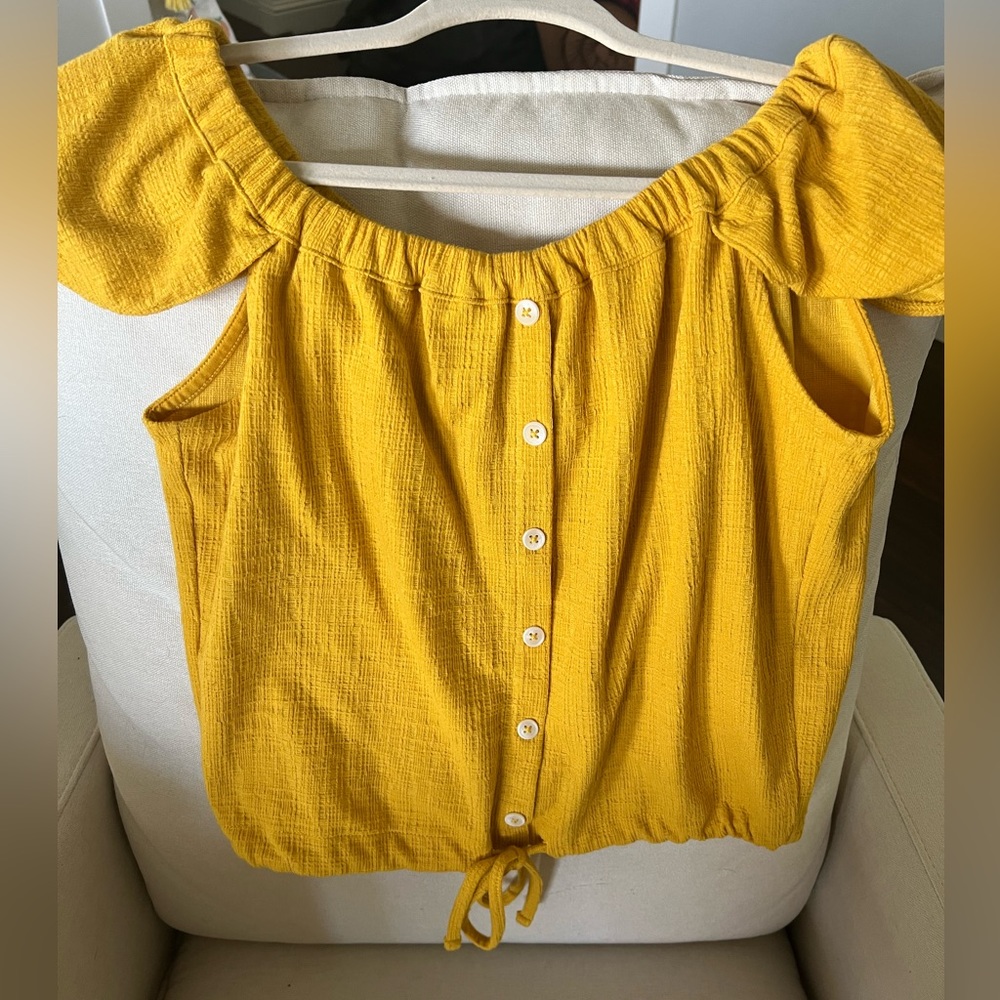 Madewell Texture & Threads off the shoulder top